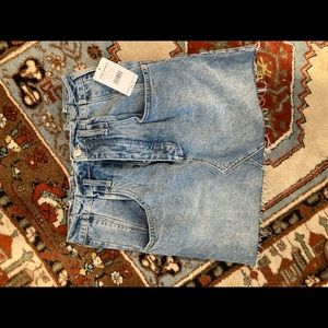 free people denim skirt nwt